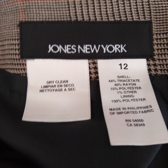 Jones New York Prince of Wales Checked Tweed midi skirt - Picture 6 of 6